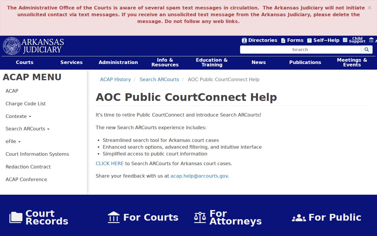 Hot Spring County case search Public CourtConnect retirement notice